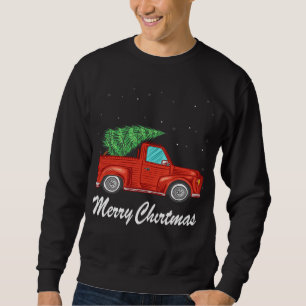 Moletom Árvore de Natal do Vagão Vintage nas Férias do Nat