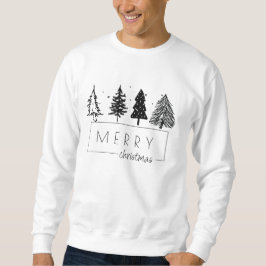 Moletom Árvore de Natal Elegante Minimalista