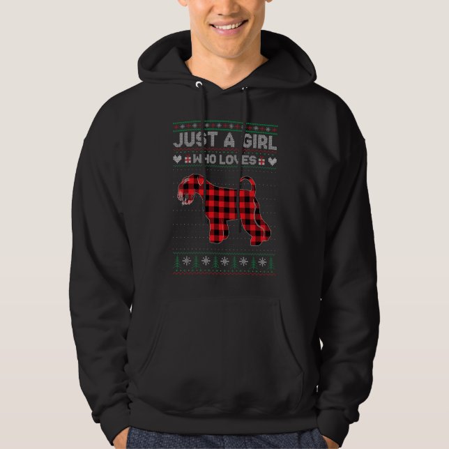 Moletom Árvore De Xmas Apenas Uma Menina Que Ama O Chri De (Frente)