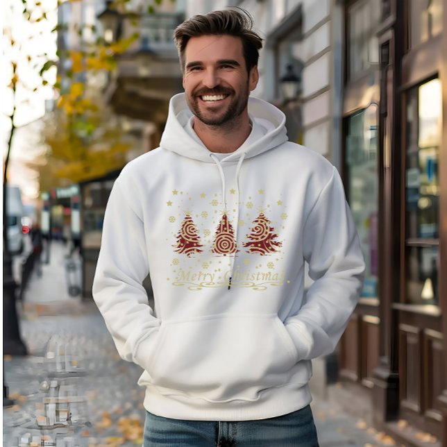 Moletom Árvores de Natal de Pinheiro Modernas Decoradas (Criador carregado)