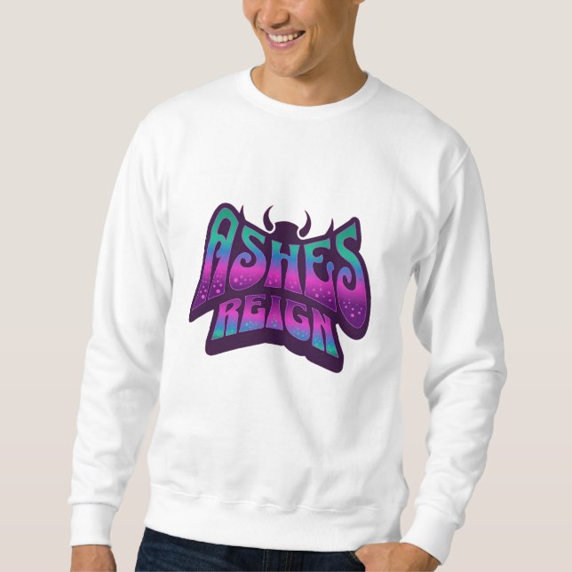 Moletom "Ashes Reign - Tee Silhueta Psicodélica Bat" (Frente)