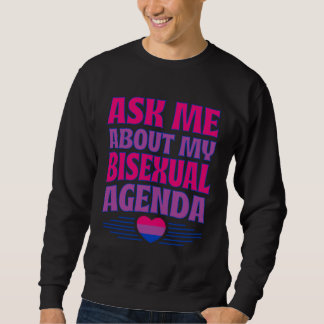 Moletom Ask Me About My Bisexual Agenda Heart Bi Pride Aes