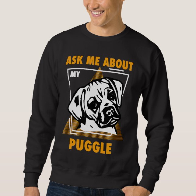 Moletom Ask Me About My Puggles (Frente)
