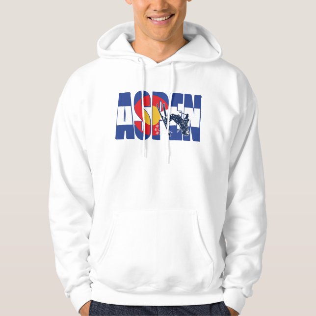 Moletom Aspen Colorado com Skier (Frente)