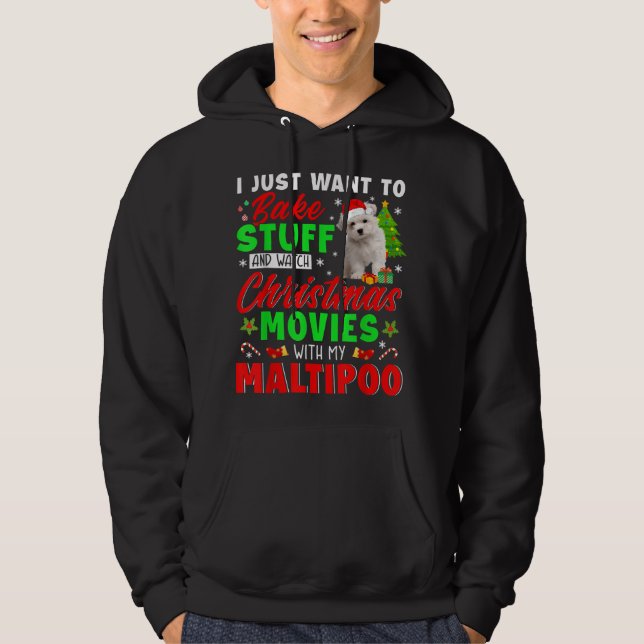 Moletom Assar E Assista Filmes De Natal Com Meu Malte (Frente)