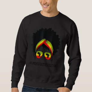 Moletom Assistente Administrativo Africano Messy Bun Black