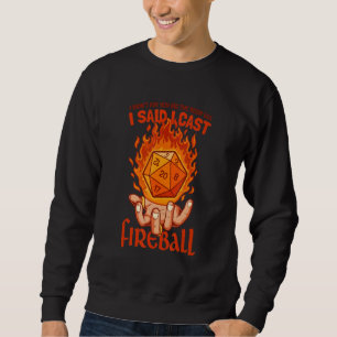 Moletom Assistente Funny Fireball Piada Mage Sorcerer Warl
