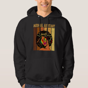 Moletom Assistente médico afro-americano Black Hist