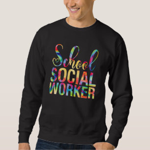 Moletom Assistente Social Escolar Tie Dye Apreciação Pelas