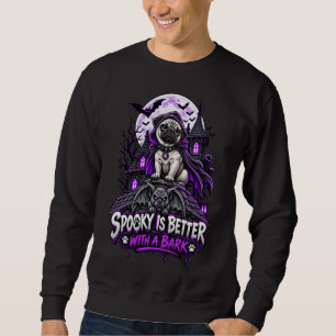 Moletom Assustador É Melhor Com Um Pug Latindo Roupas De H