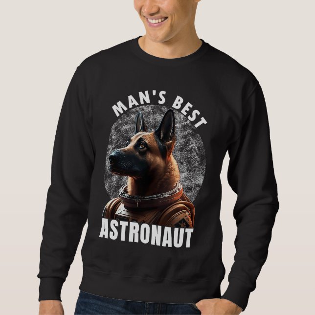 Moletom Astronaut K 9 Malinois Space Suit Man's best Astro (Frente)