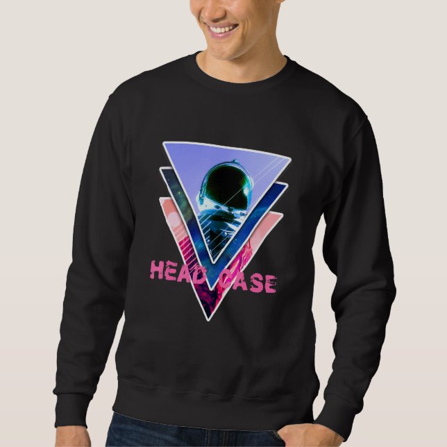 Moletom Astronauta Cabeça Estética Vaporwave Espaço Arte (Frente)