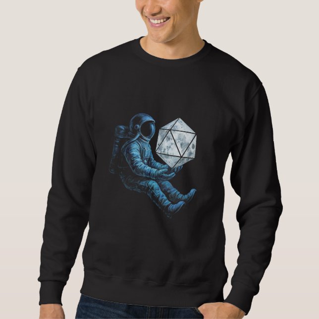 Moletom Astronauta com Dados da Lua (Frente)