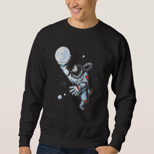 Moletom Astronauta de Basquetebol Espacial (Frente)