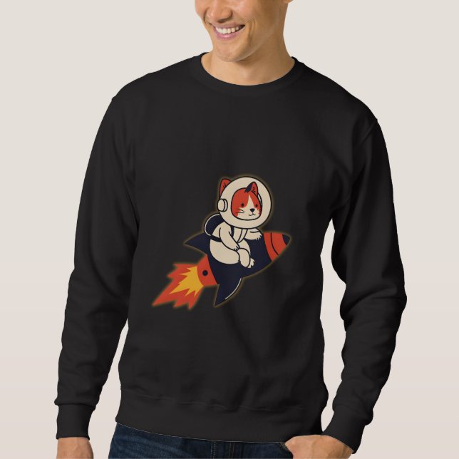 Moletom Astronauta do Foguete Ancestral - Datas de Aventur (Frente)