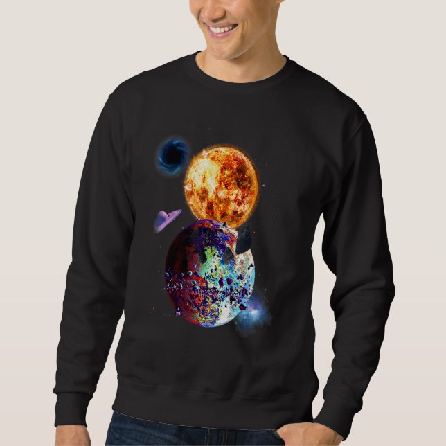 Moletom Astronauta do Sistema Solar Astronauta do Planeta  (Frente)