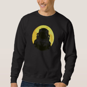 Moletom Astronauta Espacial Lua Sunset Vintage Retro