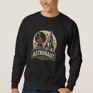 Moletom Astronauta Futuro Para Menina Negra Que Ama S