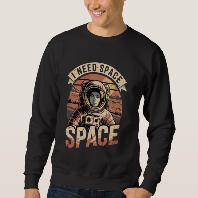 Moletom Astronauta no Espaço Vintage Planeta Marte Ocupand (Frente)