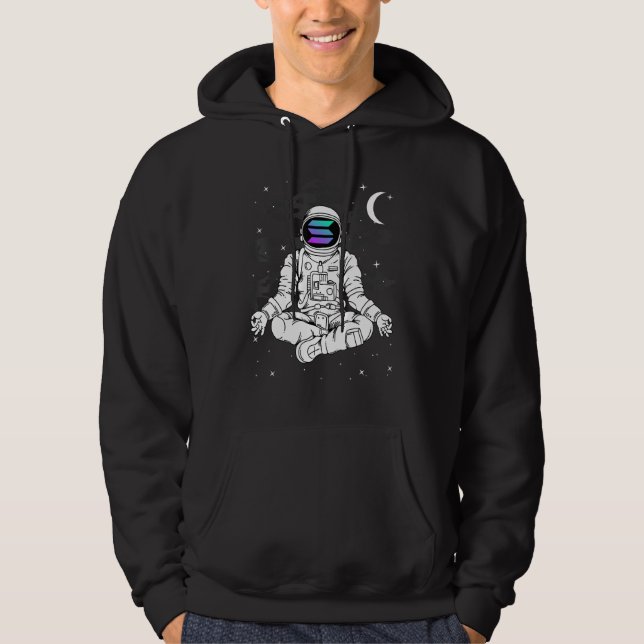 Moletom Astronauta Yoga Solana Sol Para A Lua Token Crypto (Frente)