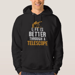 Moletom Astronomia A Vida Ao Longo É Melhor Através De Um