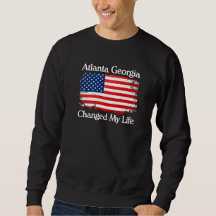 Moletom Atlanta Geórgia Mudou Minha Vida Atl Tendência Pop