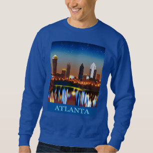 Moletom Atlanta Skyline by Night com Reflexões