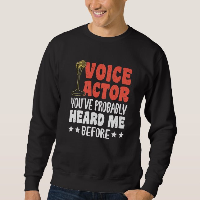Moletom Ator de Voz Você Provavelmente Já Me Ouviu Antes P (Frente)