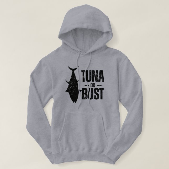 Moletom Atum Ou Falência Piada de Pesca (Frente do Design)