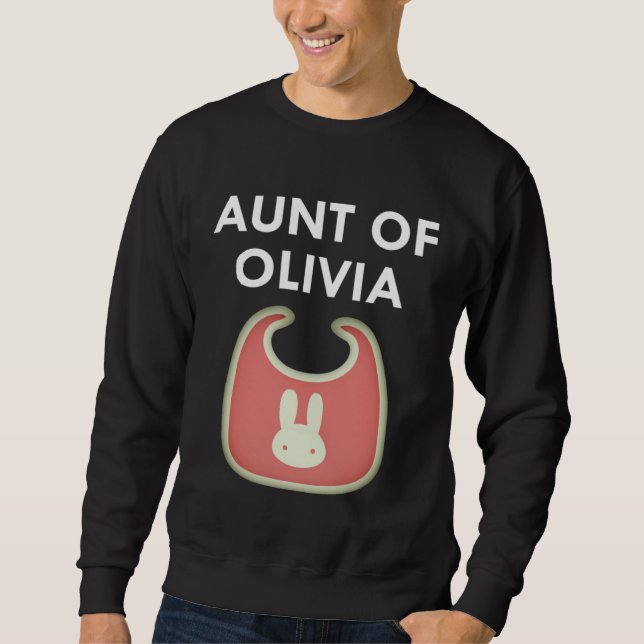 Moletom Aunt Baby Olivia Newborn Girl Individual (Frente)