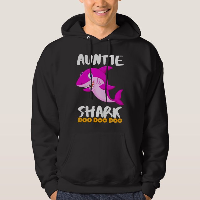 Moletom Auntie Shark  Last Minute (Frente)
