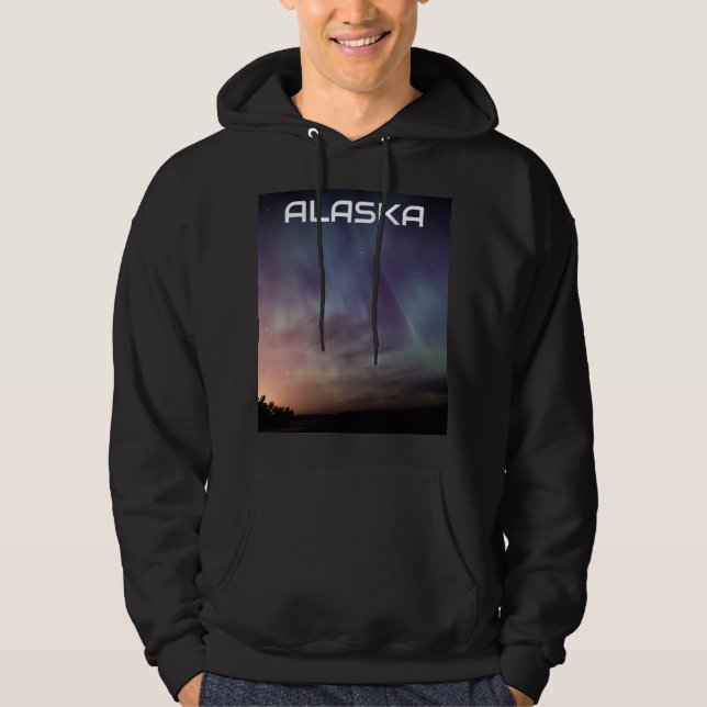 Moletom Aurora Borealis Norte luzes no Alasca noite (Frente)
