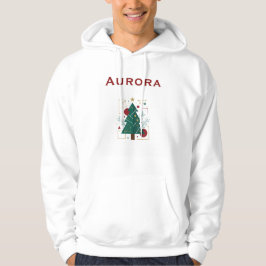 Moletom Aurora Winter Vector Hoodie – Gráfico Moderno Mini