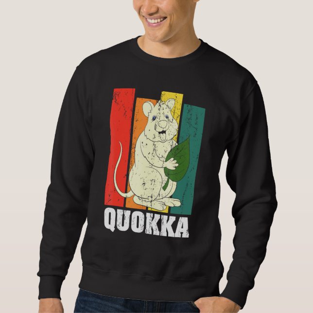 Moletom Austrália Animal Wildlife Aussie Retro Quokka (Frente)