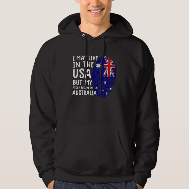 Moletom Austrália  bandeira da Austrália  mulheres austral (Frente)