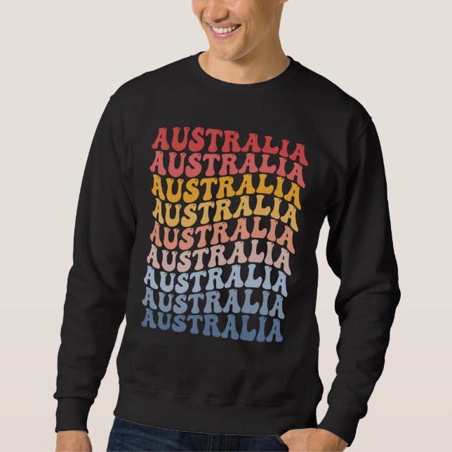 Moletom Australia Groovy Retro Australian (Frente)