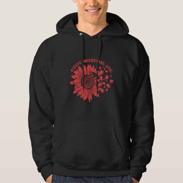 Moletom Autism Awareness Asd Acceptance Understanding And  (Frente)