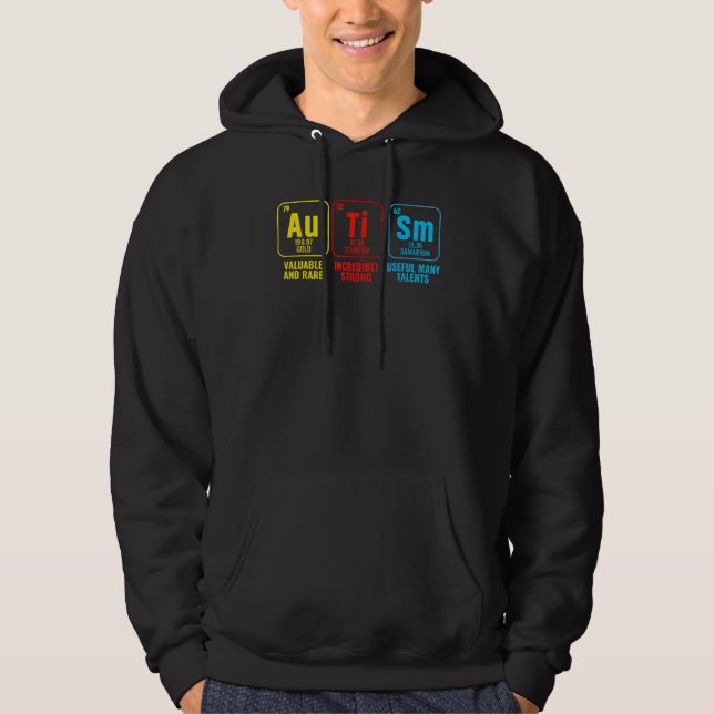 Moletom Autism Elements Periodic Table Awareness ASD Men W (Frente)
