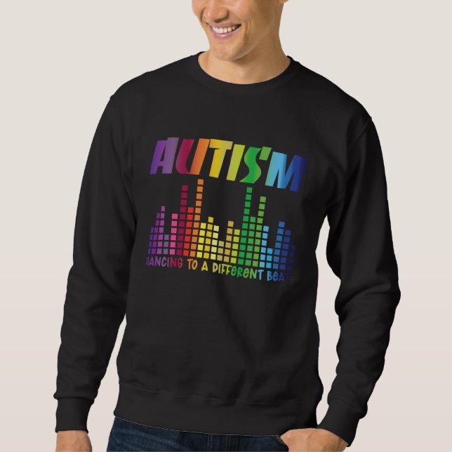 Moletom Autism Puzzle Autism Awareness Dancing To A Differ (Frente)