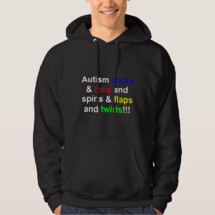 Moletom Autism Rocks & Roles & Spins & Flaps