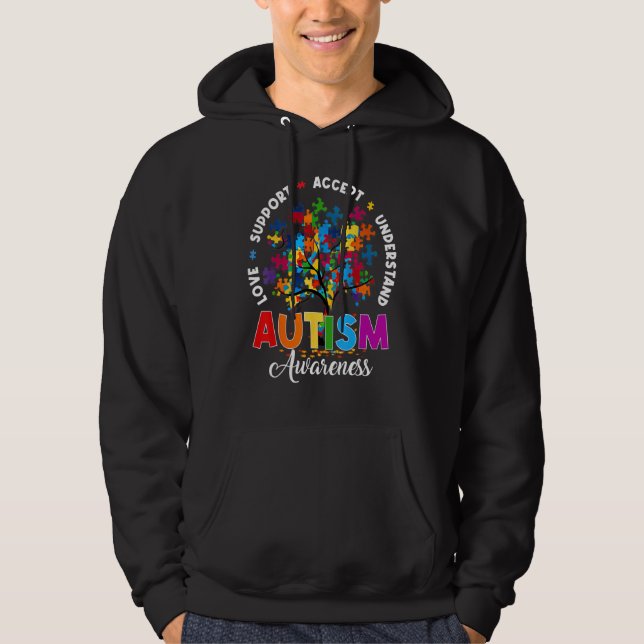 Moletom Autism Shirt Love Accept Support Autistic Autism A (Frente)
