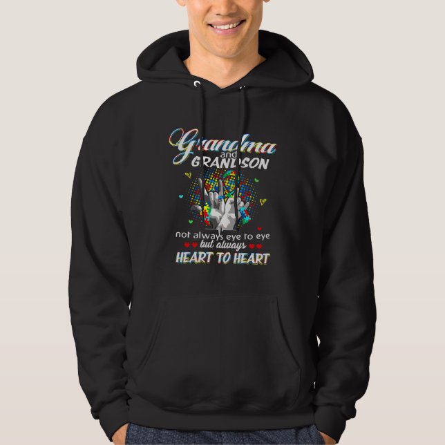 Moletom Autismo Avó Avô Nem Sempre Olho Para Olhar (Frente)