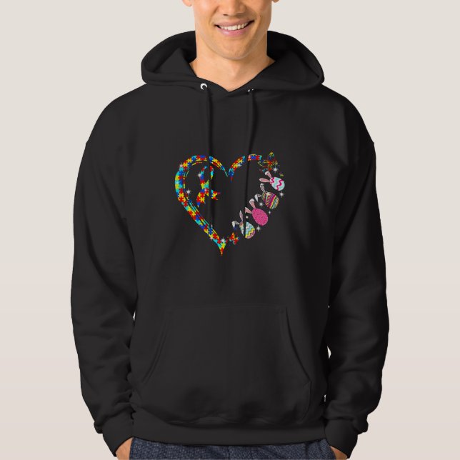 Moletom Autismo Consciência Amor Quebra-cabeça Pedaço Pásc (Frente)
