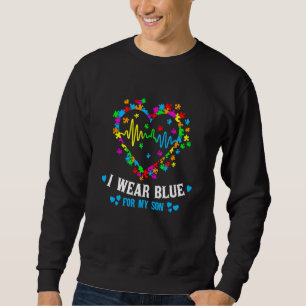 Moletom Autismo Consciência Eu Visto Azul Para O Apoio Do