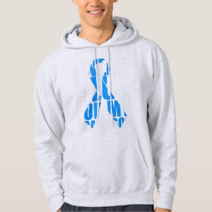 Moletom Autismo De Fita Eu Visto Azul Para Meu Avô Autism