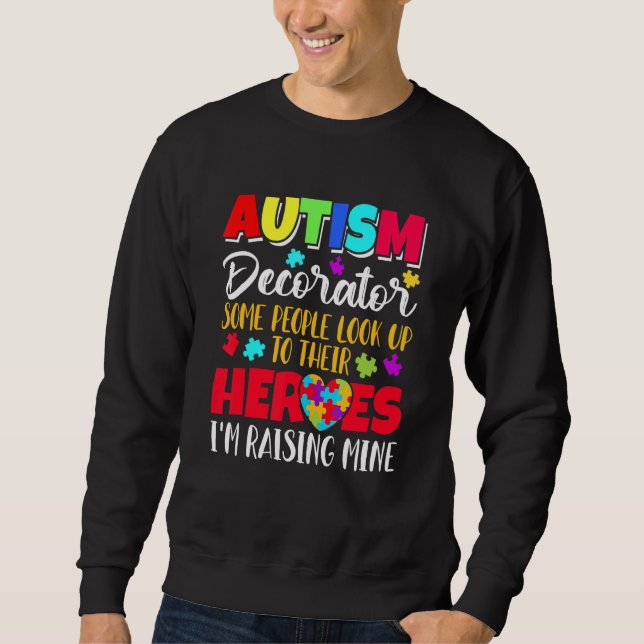 Moletom Autismo Decorator algumas pessoas olham para seus  (Frente)