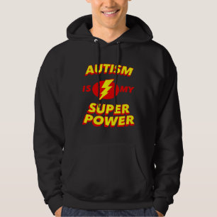 Moletom Autismo É Meu Super Herói Da Consciência Do Poder