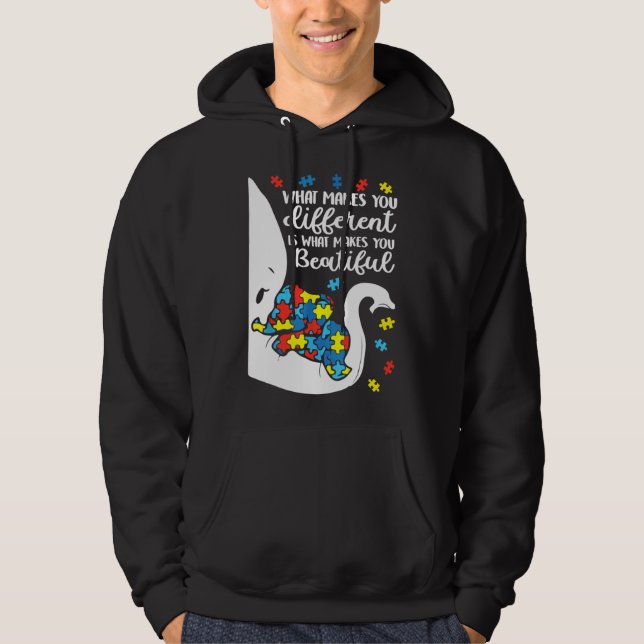 Moletom Autismo Elefante Mãe O Que Faz Você Ter Conhecimen (Frente)