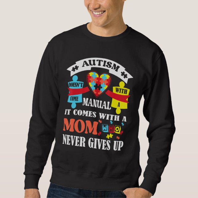Moletom Autismo Mãe Autismo Consciência (Frente)