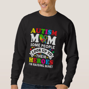 Moletom Autismo Mãe Criando Heróis Autismo Mãe Criança de